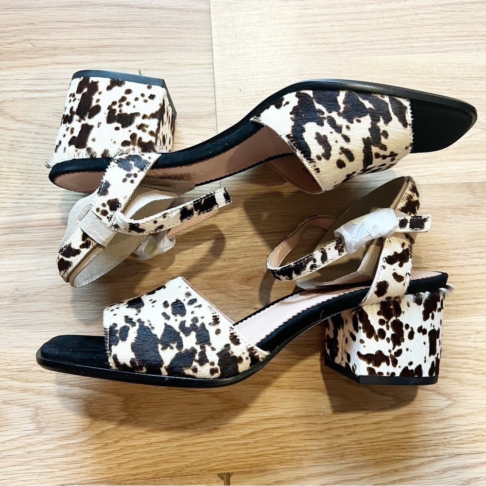 J.Crew Women’s Dylan Block-Heel‎ Sandals in Calf Hair